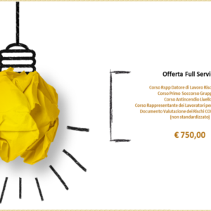 Offerta full service corsi + dvr (rischio medio)